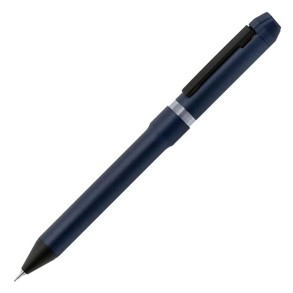 【限定！ダークトーン！ネコポス送料無料】 *ステンレスモデル名入れ不可* ゼブラ シャーボNu 回転式 多機能ペン ボール径0.5/0.7mm 3機能（2色エマルジョン芯黒/赤+シャープ0.5mm） ゼブラ SBS35-DA/SB35-DA 【ネコポス可】[M便 1/3] zen_2511