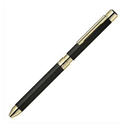 限定セット シャーボX SL6 レザー調 ゴールドメッキタイプ ＜リフィルセット：シャープ0.5mm、ジェルJSB 0.5mm芯（ブラック/カーマインレッド）＞ 複合ペン ゼブラ SB36【送料無料*】