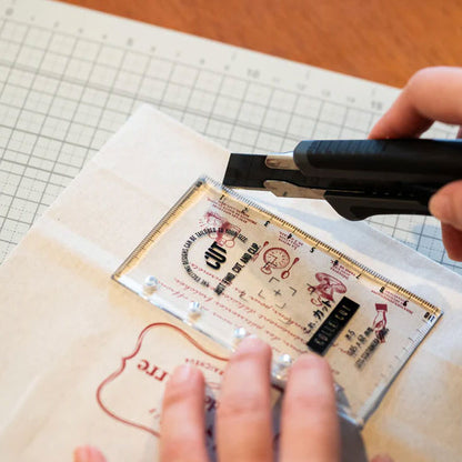 システム手帳専用カッティングガイド これ、カット mini6サイズ [全2色] LETS STATIONERY GOODS 文匠 L26-CRCT02 [M便 1/32]