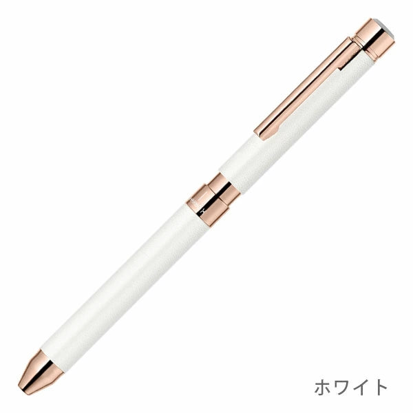 【 名入れ・マーク可能】ゼブラ シャーボX SL6 レザー調 ゴールドメッキタイプ 複合ペン シャーボ ボールペン SB36 ＜本体のみ＞ [M便 1/3]