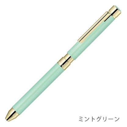 【 名入れ・マーク可能】ゼブラ シャーボX SL6 レザー調 ゴールドメッキタイプ 複合ペン シャーボ ボールペン SB36 ＜本体のみ＞ [M便 1/3]