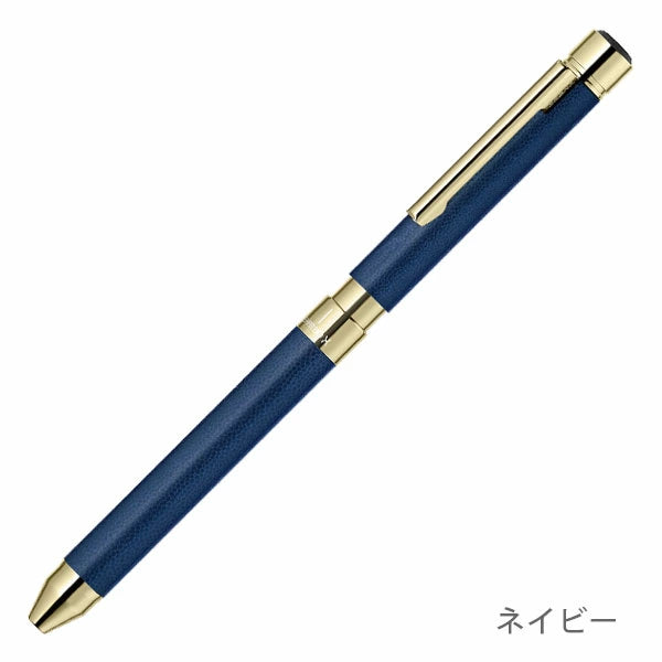 【 名入れ・マーク可能】ゼブラ シャーボX SL6 レザー調 ゴールドメッキタイプ 複合ペン シャーボ ボールペン SB36 ＜本体のみ＞ [M便 1/3]