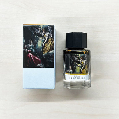 【大原美術館×うさぎやオリジナル】インク エル・グレコ ≪受胎告知≫ 全3色［緑青/陽光/緋色］U-EG