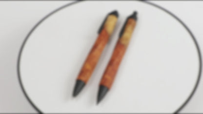 【KURASHIKI BNG.】＜オンライン限定販売モデル＞ SPIRA -スピラ- 木軸 ＜花梨瘤 紅白杢 /かりんこぶ＞ ボールペン/シャープペンシル うさぎやオリジナル